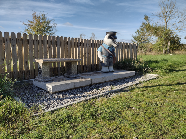 Priory woodland walk train platform.