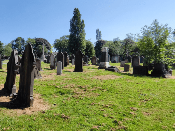 Western cemetery grounds